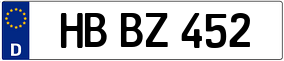 Trailer License Plate